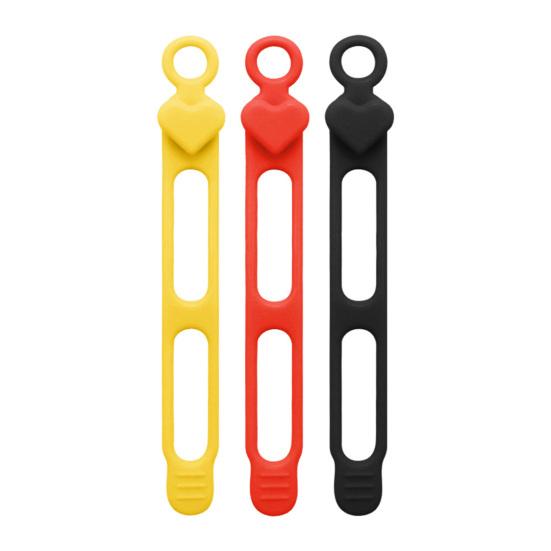 Silicone Cable Tie Earphone Phone Charger Computer Power Cord Bundling
