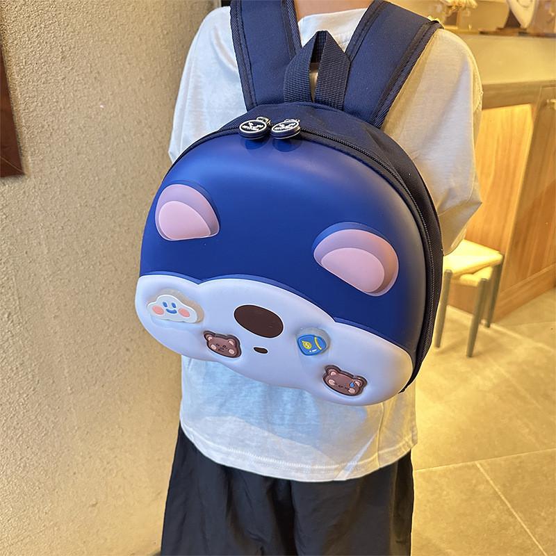 Cartoon Animal Bear Unisex Kids Fashion Oxford Eggshell Bag Backpack School