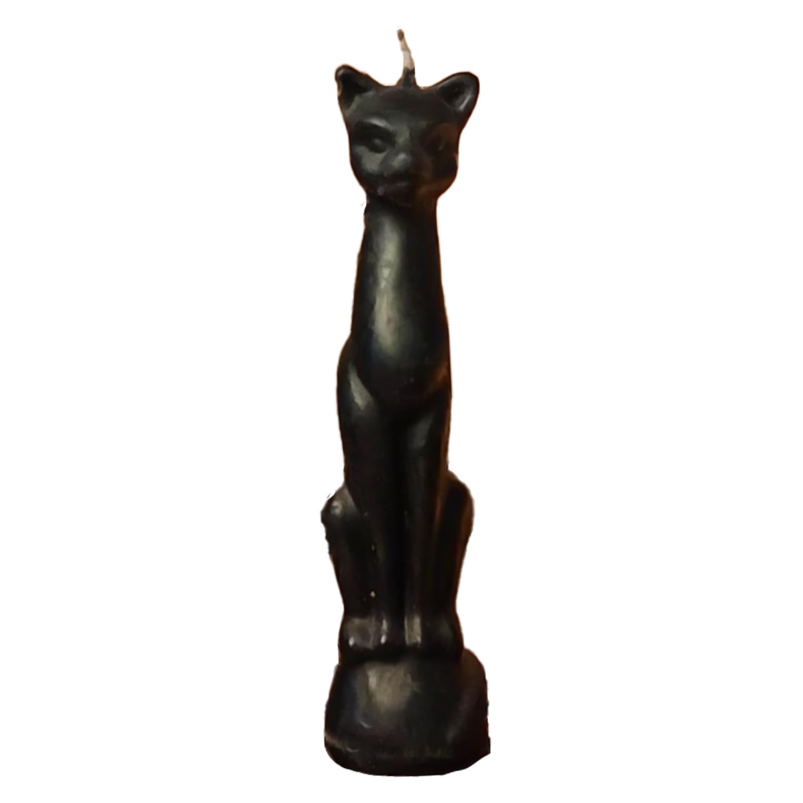 Cat Candle Hecate Jyotish Mystic Mall Decorative Soy Blend Wax Candle Pack-Of-1 чёрный