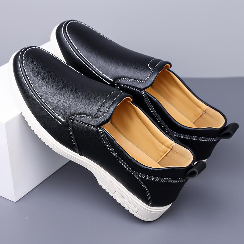 Men's High Quality Genuine Leather Loafers Handmade Men Shoes Moccasins Walking Men Flats Casual Male Work Shoes Homme Zapatos