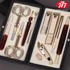 777 Premium 10-Piece Gold Plated Manicure Set