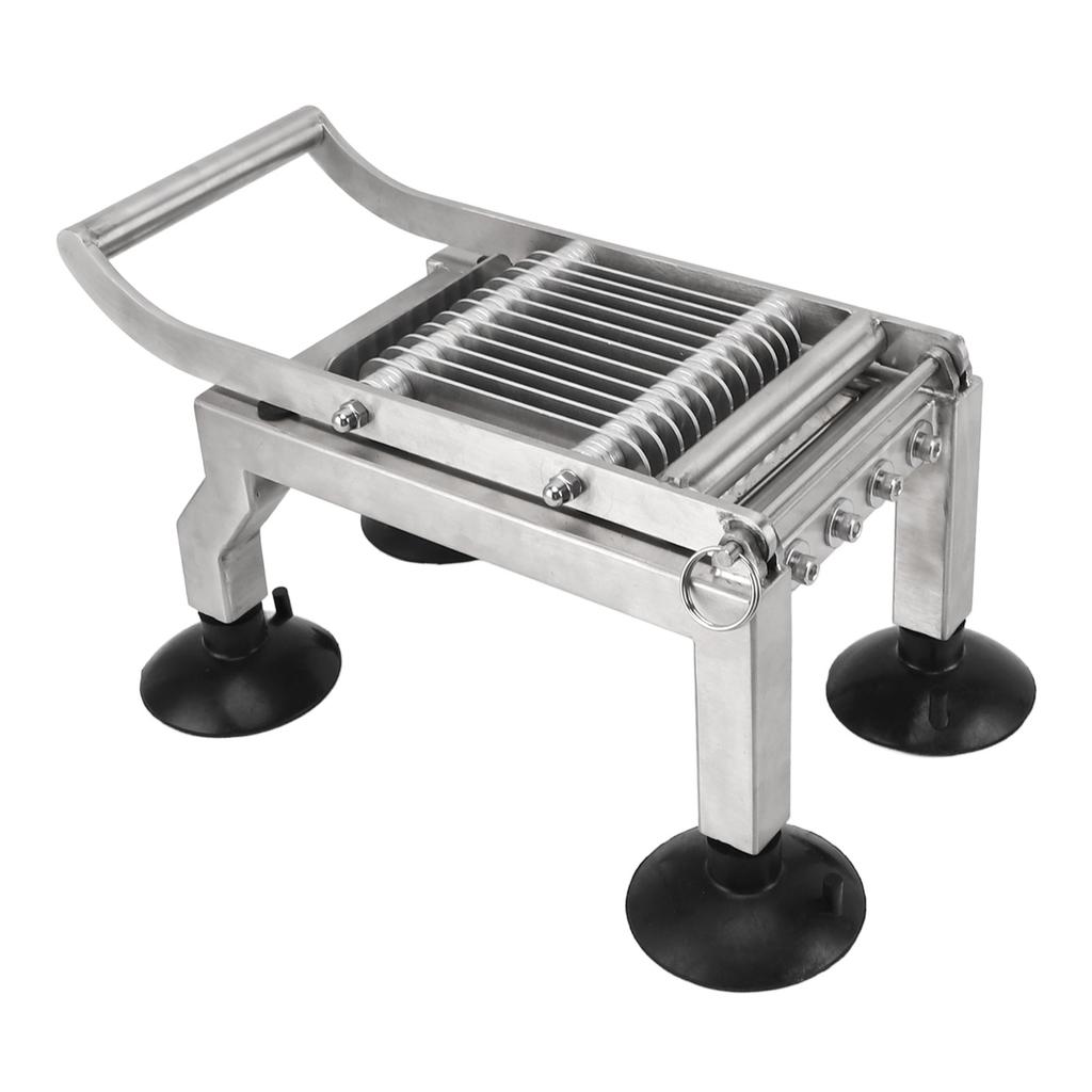 Commercial Vegetable Cutter Stainless Steel Anti Slip Manual Food Cutter with 4 Suction Cup for