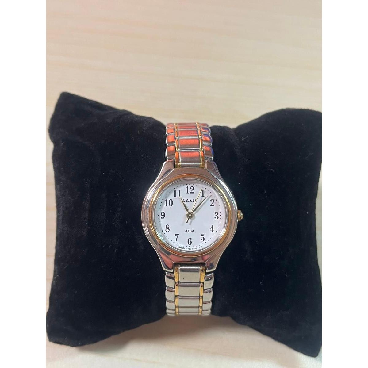 ALBA CARIB quartz watch ladies gold silver