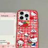 Magnetic Wireless Charging Hello Kitty Phone Holder Case For Iphone 17 Air 17 Pro Max 16 15 14 12 13 11 Pro Max 13 Mini Casing