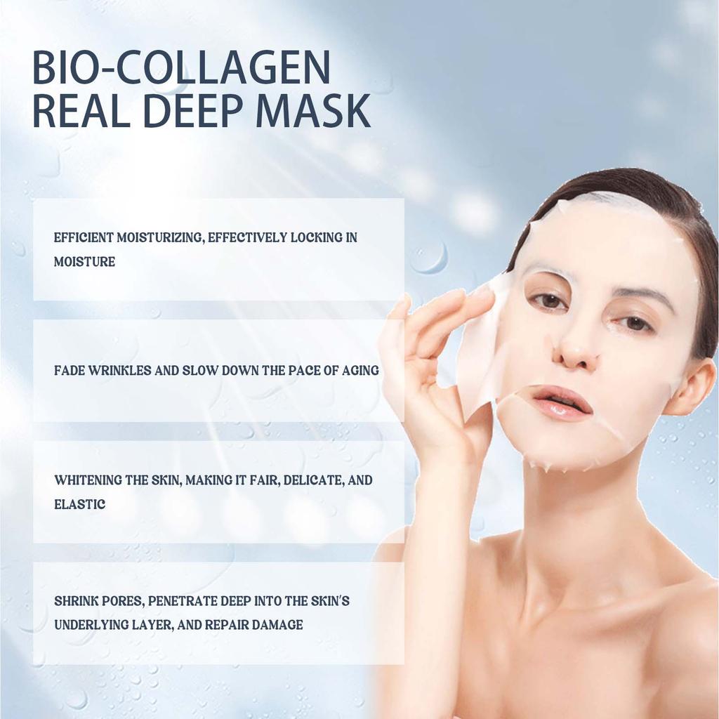 EELHOE Collagen Mask Hydrating Facial Skin Moisturizing Brightening Collagen Mask