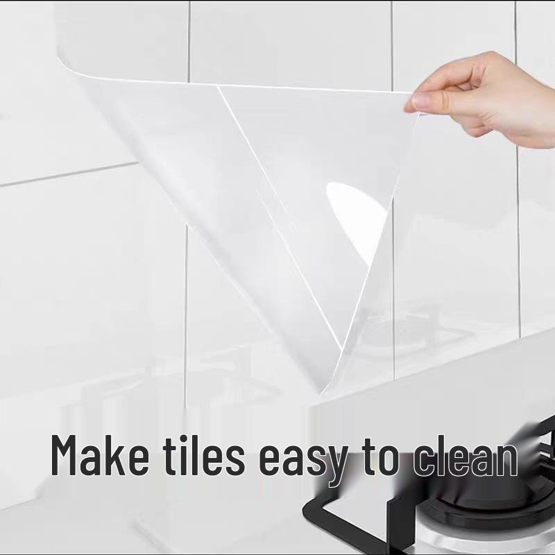 Oil-Proof, High-Temperature Resistant, Self-Adhesive Kitchen Wall Stickers - Waterproof, Moisture-Proof, and Thickened Wallpaper for Home Decoration