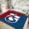 Trabzonspor FC Design Crystal Velvet Carpet Cozy Non?Slip Printed Rug For Bedroom Living Room Entrance