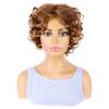 Damen-Mix-Gold Modisches kurzes lockiges Haar Großes Schraublocken Synthetisches Stirnband