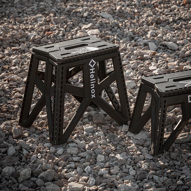 Portable Thickened Folding Stool, Plastic Outdoor & Indoor Small Bench