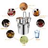 Ywanwj Distiller for Alcohol, Water, Essential Oils, Aroma, Home Distiller, Stainless Steel Fermentation Tank, Winemaking Set, Compatible with Gas Sto