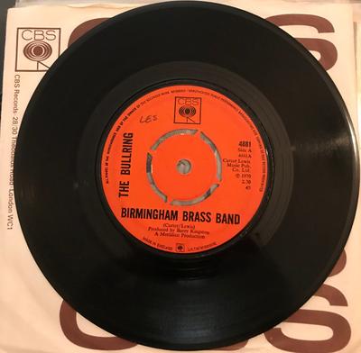 7inch Record BULLRING - Birmingham Brass Band 4881 CBS 1970 UK Pop Used