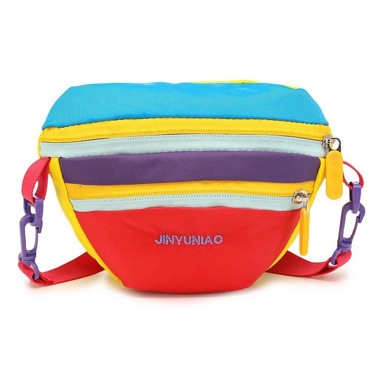 Modna torebka crossbody w bloki kolorystyczne dopaminowe - Mała, trendy torebka na ramię na lato 2025 na zewnątrz