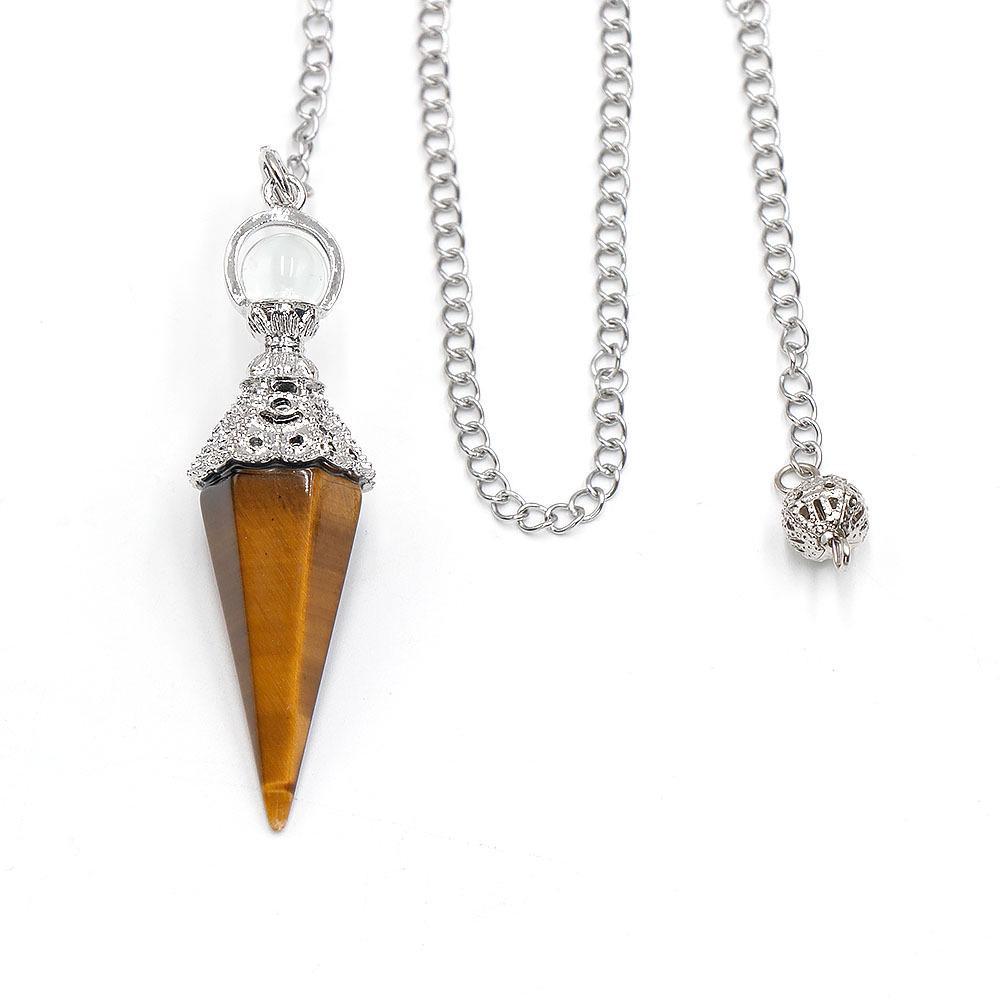 European & American Style Natural Crystal Hexagonal Pendant: Dual-Purpose Retro Jewelry