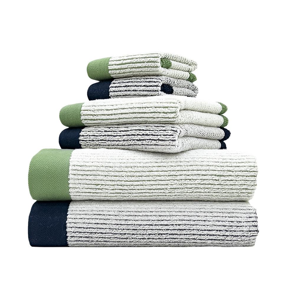 

Полотенце из хлопка класса А Банное полотенце Квадратное полотенце Шесть комплектов хлопковых полотенец для лица Мягкая впитывающая платформа Теплые и удобные домашние ежедневные потребности 1 SET