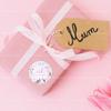 100pcs Round EID Mubarak Flower Plants Sticker for Ramadan Kareem Birthday Wedding Party Gifts Wrapping Sticker