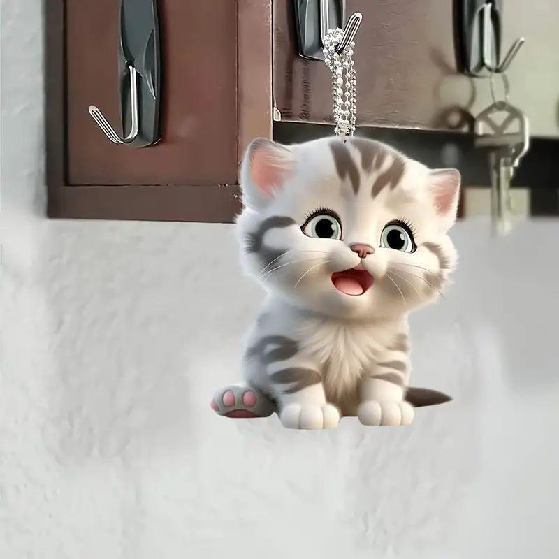 Car Decorative Acrylic Pendant Cheerful Cartoon Backpack Charm Ideal For Home Holidays And