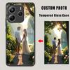 Custom Tempered Glass Case For Xiaomi Redmi Note 14 13 12 11 Pro Plus 4G 5G 12S 11S 10 Redmi 13C 14C Personalize DIY Cover