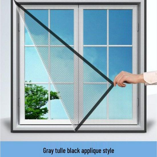 Self-Install Removable Nano Window Screen: Summer Mosquito-Proof, Magic Tape Mesh Curtain