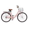 26-Zoll Cruiser Fahrrad 1-Gang Rosa Beach Cruiser Fahrrad mit Korb