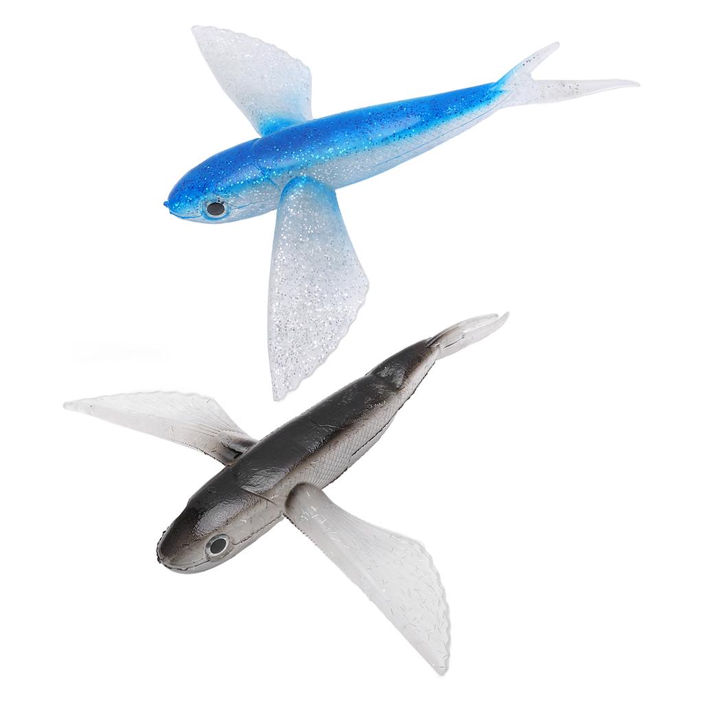 Fishing Lure Flying Fish Shape Artificial Lure Soft Silicone Lure for Seawater Boat Fishing