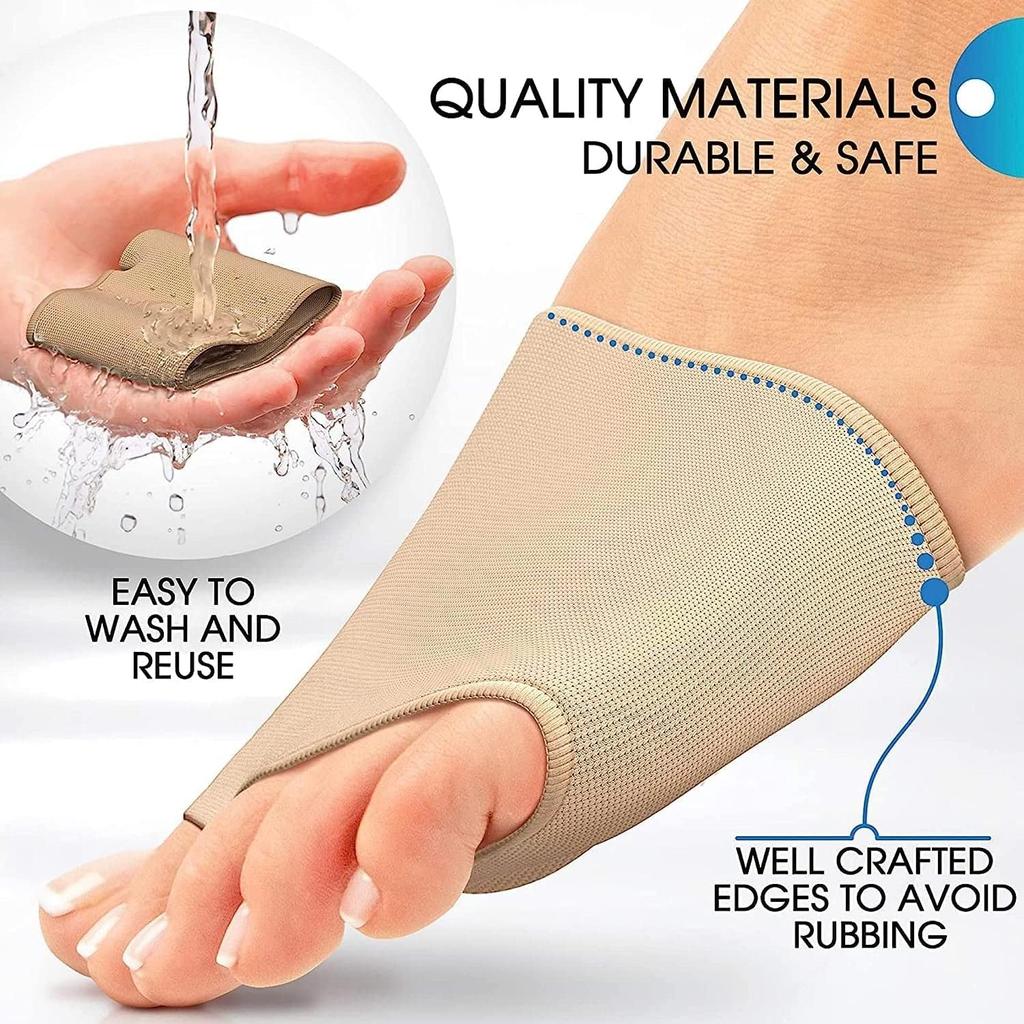 Foot Sleeves Metatarsal Metatarsal Sleeve Pads Ball of Foot Cushions Support Pain Relief Protection Feet Care Foot Pads Hallux Valgus Support Bun