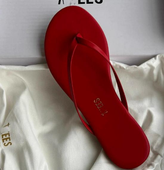 2026 Sommer Französische Flip-Flop Sandalen: Vielseitige, lässige Ballerinas für den Strand für Damen 39 rot