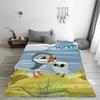 Puffin Rock und die neuen Freunde Cartoon Accessoires Decke Superweiche Decken für Sofa 50x60 Zoll Mehrgrößen-Bettüberwürfe