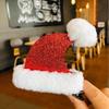 Christmas Lambswool Hair Clips: Cute Sequin Hat Clips for Girls' Holiday Photoshoot