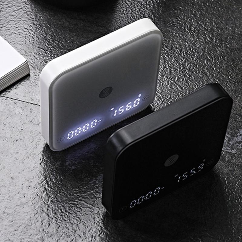 Intelligent Electronic Scale 4 Mode Cooking Timers 0.1g Accuracy Heat Resistant Glass Portable For Home Use