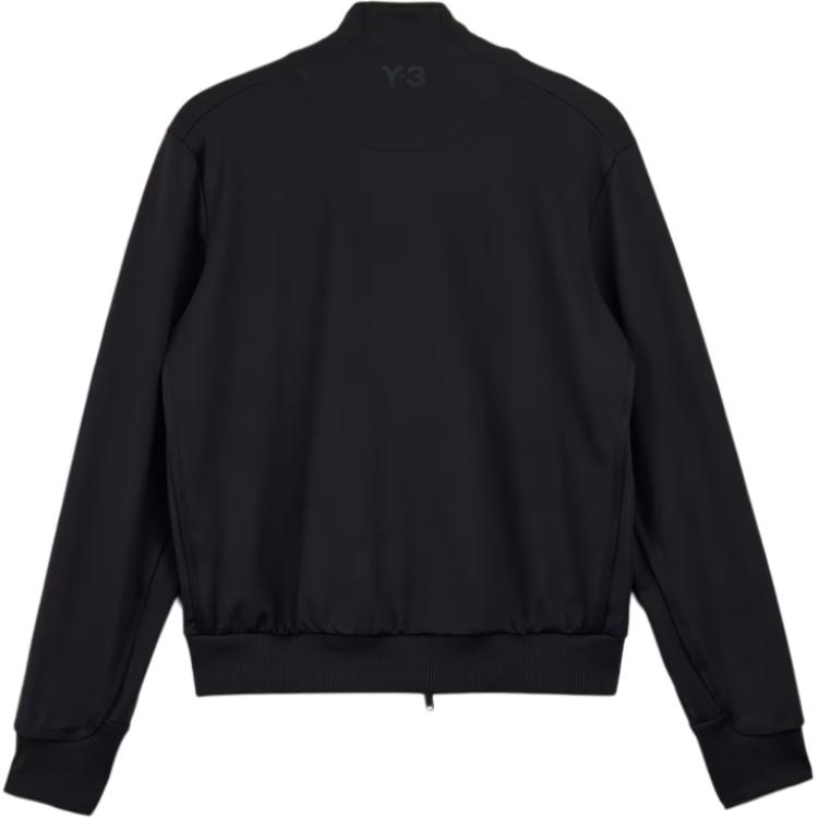 Y-3 Track Top Logo Print Stand Collar Zip Long Sleeve Jacket Men Jacket Black IW0061