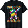 Building Memories Master Builder Building Bricks Blocks Dab T-Shirt