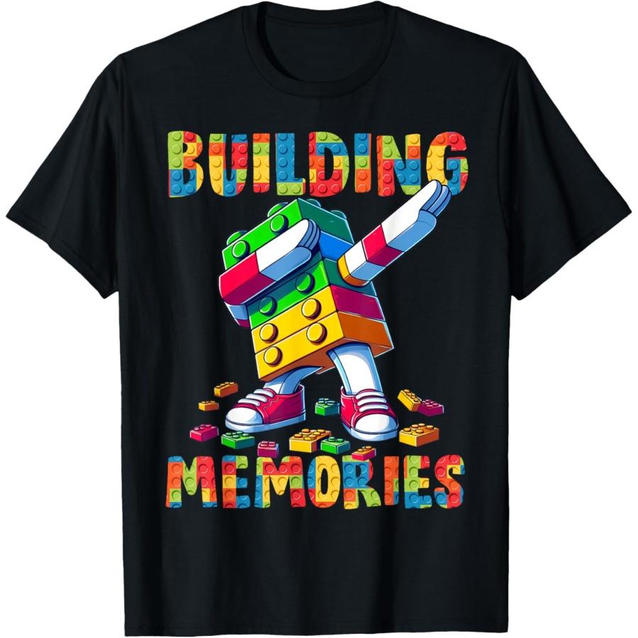 

Создавая Воспоминания Мастер Строитель Строительные Кирпичики Блоки Даб Футболка XXXXXL чёрный