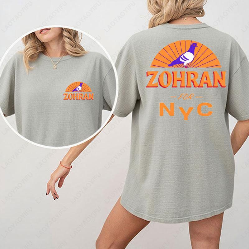 Zohran Mamdani for New York City Cotton Shirt NYCs Mayor 2025 Graphic T Shirts Political Campaign Unisex Tees High Quality Tops