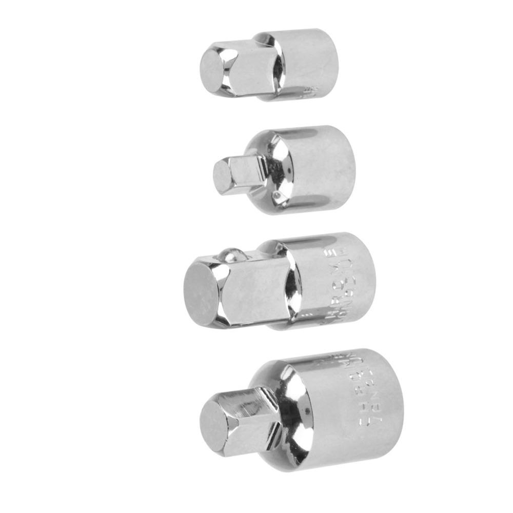 Full Polished Socket Adapter Set 4 PCS Socket Wrench Adapter Reducer Set  Automotive Maintenance