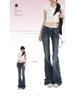 Spicy Girl Low-Waist Micro-Flare Bell Bottom Jeans - Summer 2025 Slim-Fit Stretchy Pants for Women