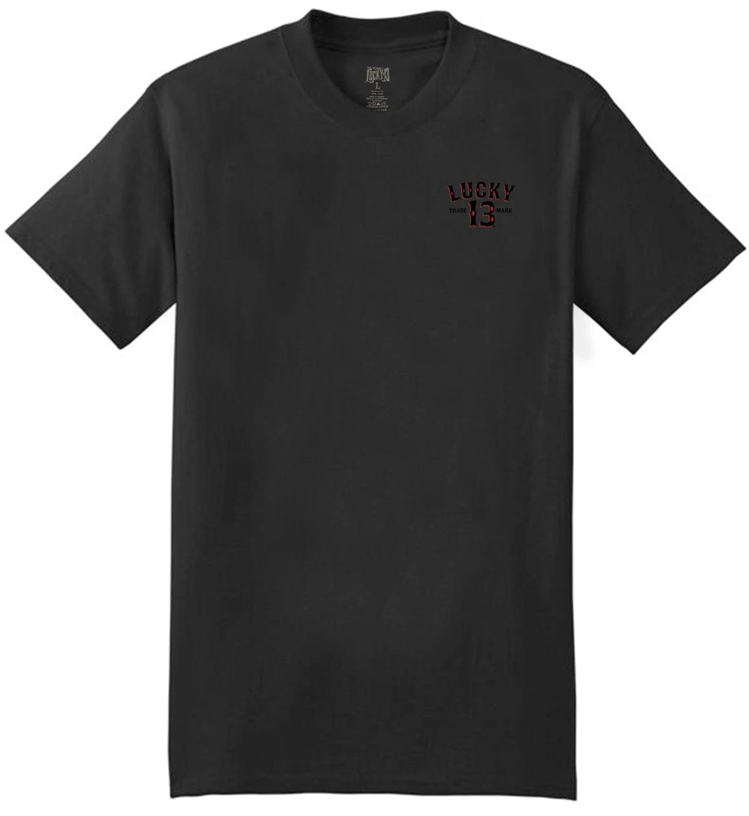 LUCKY 13 The Lady Luck T-Shirt Black S-4XL NEW L