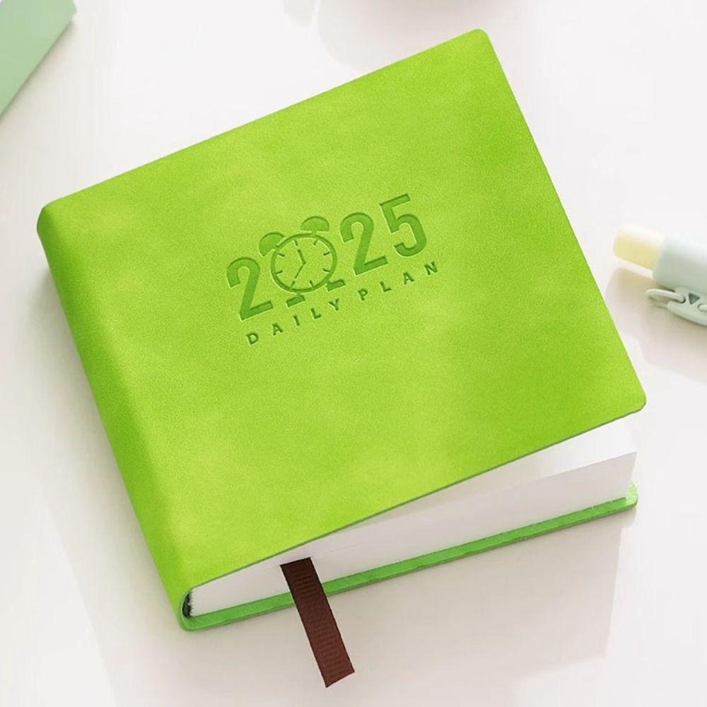 

Square Pocket Schedule Book Mini Daily Planner Portable 2025 Notebook Office рожевий