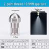 Stainless Steel 1/2" Fine Atomizing Nozzle for Fuel Injection, Humidification, & Mist Cooling.