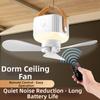 Rechargeable Hanging Fan Light Remote Control Ceiling Lamp Ceiling Fan Light  Outdoor Use