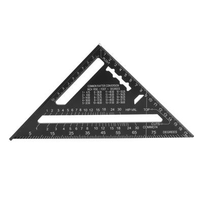 Speed Ruler 7 Inches Duplex Metal Metric Imperial Units High Accuracy Right Angle Ruler for Designer Engineer
