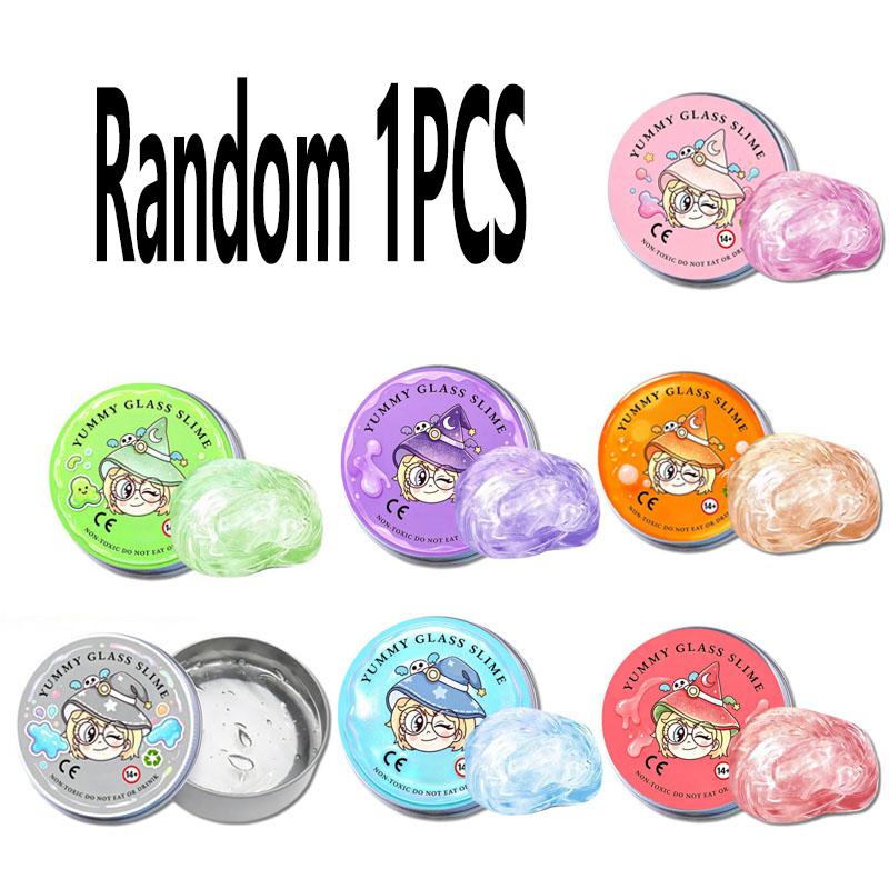 -/Herbruikbare Putty Vloeibaar Kristal Stuiterende Slijm Speelgoed Set Kind Veilig Modder Stressverlichting Speelgoed Klei Handgemaakt DIY Handlijm Kneedgum pink