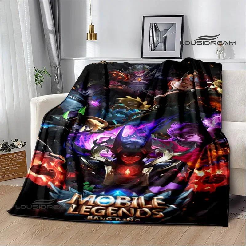 Mobile Legends Bang Bang Cartoon Printed Blankets Fashion Warm Flange Blanket Home Travel Blanket Bed Linings Birthday Gift