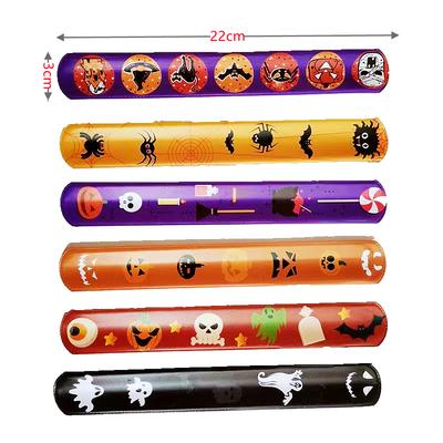 12Pcs Halloween Weihnachten Muster Armband Dekoration Spielzeug Kinder Geburtstag Party Geschenke Pinata Füllstoff Neue Jahr Party Gefälligkeiten