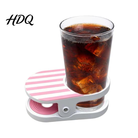 Cup Holder with Clamp Clip-On Drink for Chair Portable Beach Chair Bottle Patio Table Striped Outdoor On Beverage Caddy Pool Cruise
