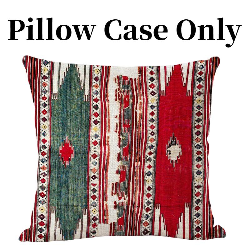 Bohemian Kilim Style Linen Pillow Cover 45x45cm For Home Dcor