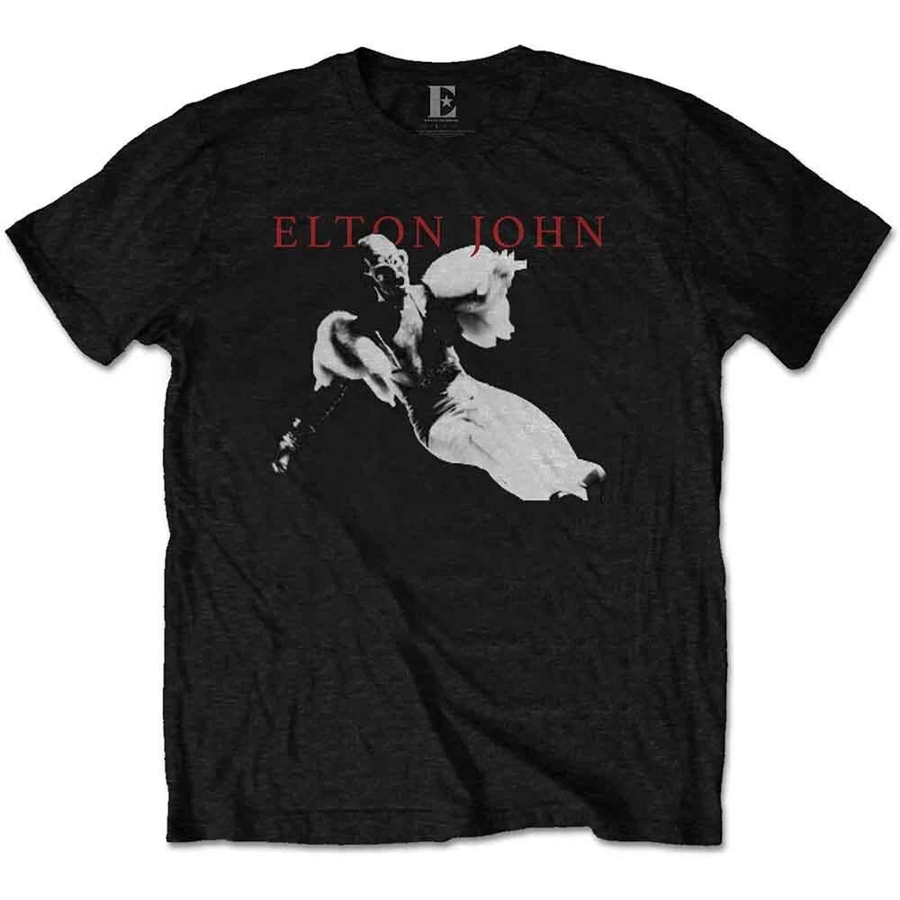 Elton John EJTEE08MB05 T-Shirt, Black, XX-Large S