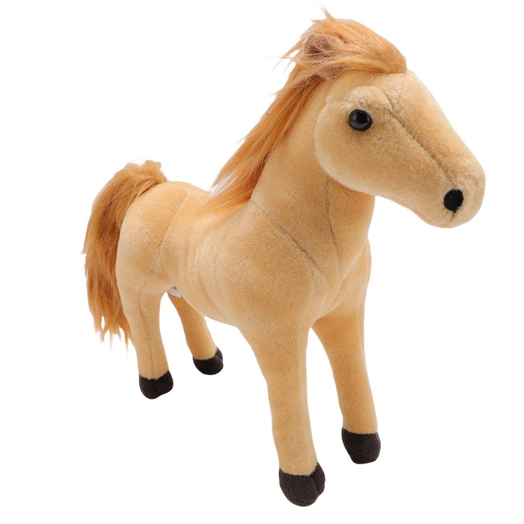 Horse Plush Toy Realistic Soft Comfortable Multifunctional Horse Stuffed Animal Doll for Sofa Bed