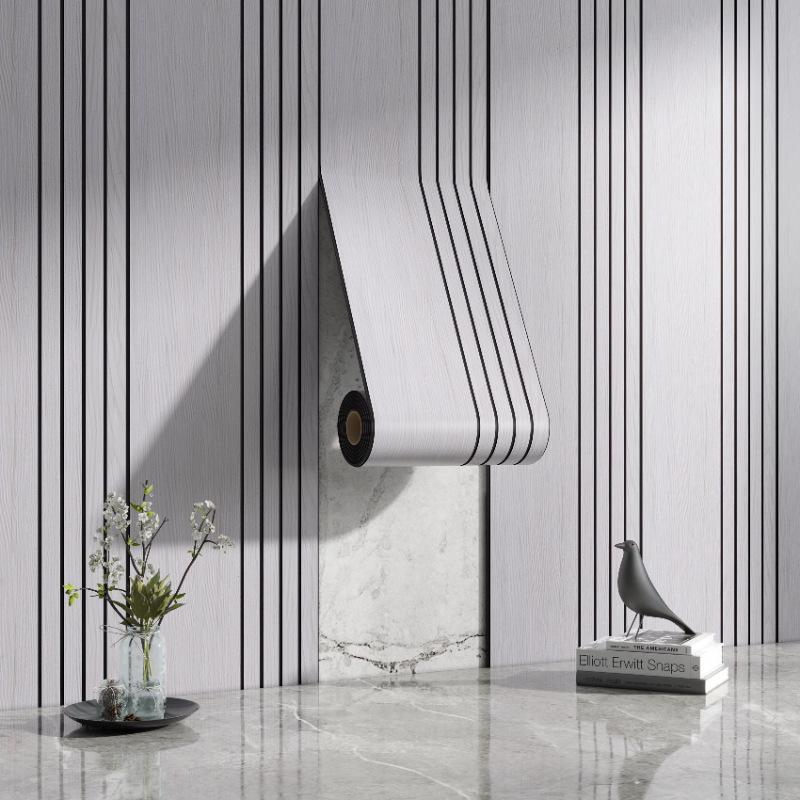 3D Embossed Wood Grain Wall Sticker: Waterproof TV Background Decor Panel