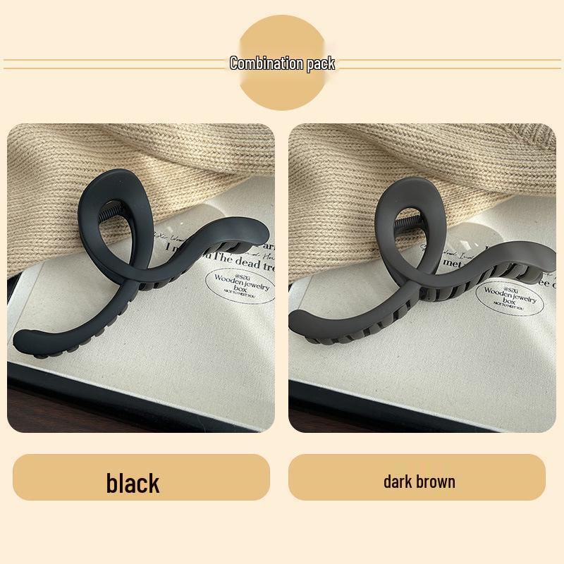 2024 Frosted Large Star Hair Clip - High-End Shark Clip Accessory for Women
