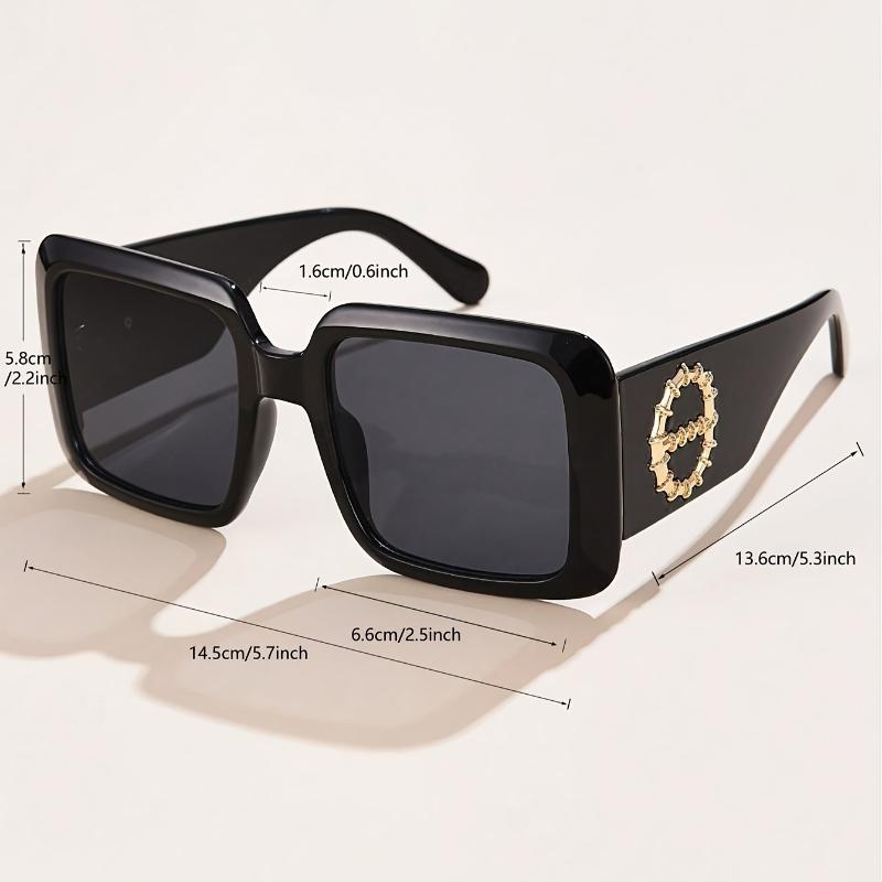 2pcs Fashion Oversized Square Sunglasses For Women Men Brand Design Luxury Outdoor Driving Sun Glasses Classic Eyewear UV400